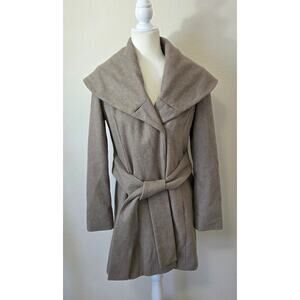 Merona Wool Woman's Jacket Size Small Light Brown Taupe Color